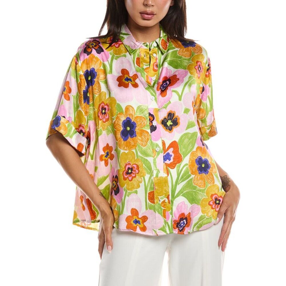Frnch Womens Ania Woven Blouse, White